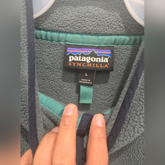 Men's Lightweight Synchilla Snap-T Pullover - Patagonia - Picture 5 of 9